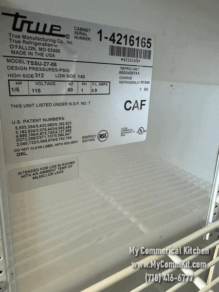 USED True TSSU-27-08 food Prep Table