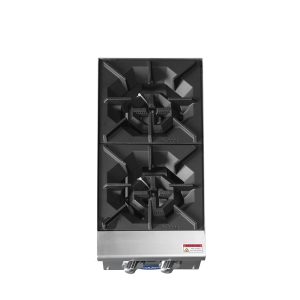 Cocina a gas ACHP-2 de alta resistencia con placa calefactora de 12" para encimera