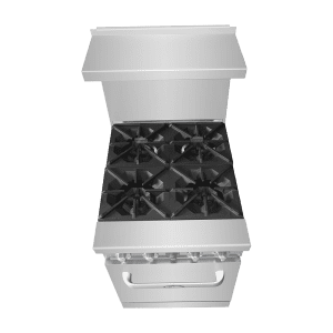 AGR-4B 24" 4-Burner Range with (1) 20" Wide Oven, Gas