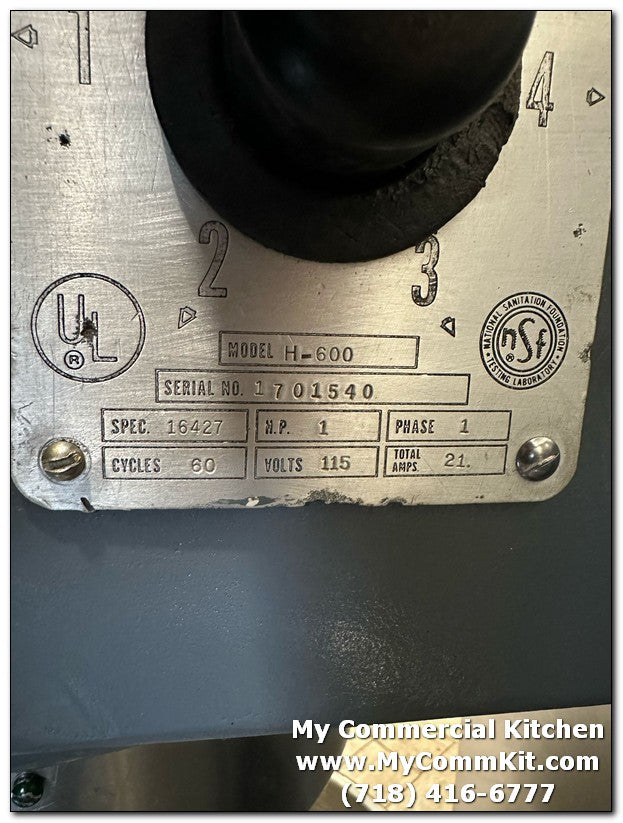 USED Hobart h-600 Mixer Single Phase