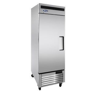 MBF8501GRL — 27"-Wide Bottom Mount Solid One-Door Reach-in S/S Freezer, Left-Hinged