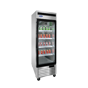 MCF8701GR — 27"-Wide One (1) Glass Swing-Door S/S Bottom-Mount Merchandiser Freezer