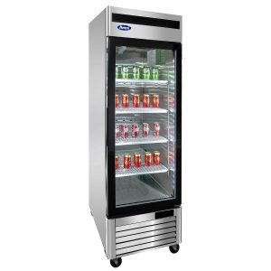 MCF8705GR — 27"-Wide One (1) Glass-Door S/S Bottom Mount Merchandiser Refrigerator