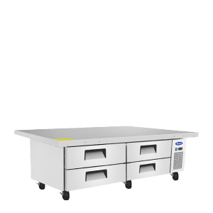 MGF8454GR — 76" Four-Drawer Stainless Steel Chef Base Refrigerator