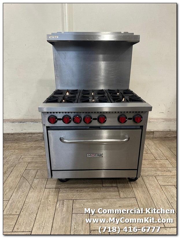 USED Motak 'MR6-C-S' 6 Burner stove