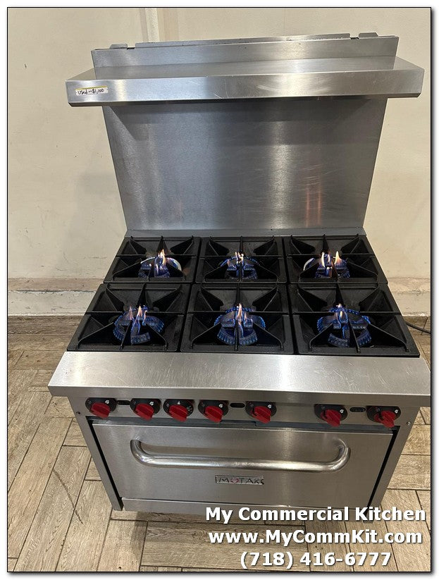 USED Motak 'MR6-C-S' 6 Burner stove