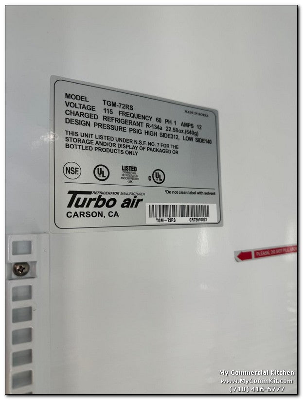 USED True TGM-72RS Glass Swing Door Merchandiser