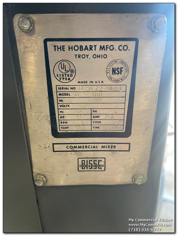 USED Hobart D300 Mixer 3 Phase