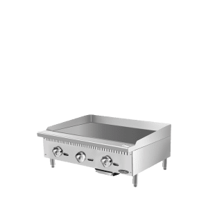 Plancha manual de gas ATMG-36 para encimera de alta resistencia de 36"