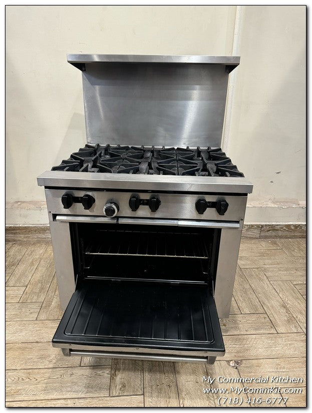 USED Garland X36-6R 6 burner Range