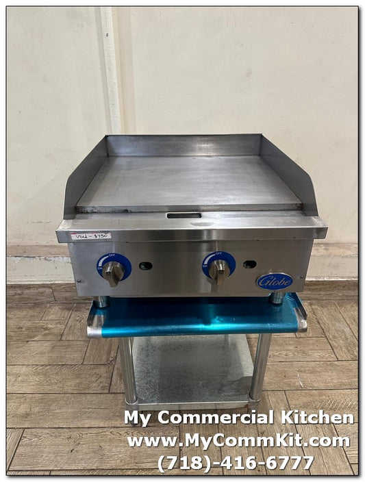 USED 24" GG24G-Globe Counter Top Gas Griddle