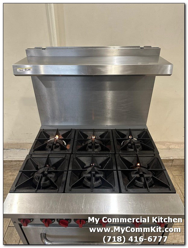 USED Motak 'MR6-C-S' 6 Burner stove