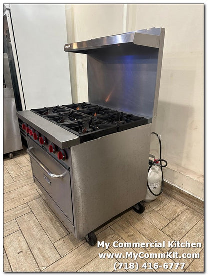USED Motak 'MR6-C-S' 6 Burner stove