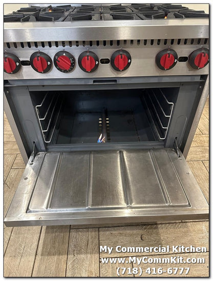 USED Motak 'MR6-C-S' 6 Burner stove