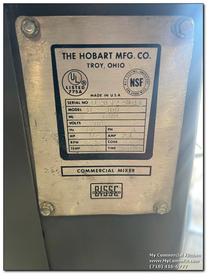 USED Hobart D300 Mixer 3 Phase