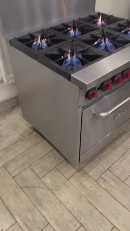 USED Motak 'MR6-C-S' 6 Burner stove